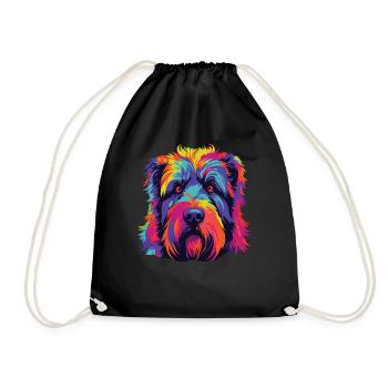 Aquarelles Colorées Bouvier des Flandres - Sac de sport léger - noir - Devant