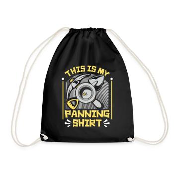 This Is My Panning Clothing Prospecting Miner - Drawstring Bag - black - Front