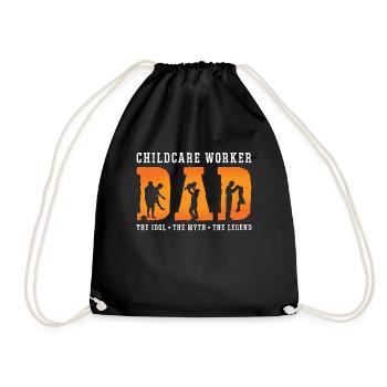 Éducatrice Papa L’Idole L’Assistante Maternelle - Sac de sport léger - noir - Devant