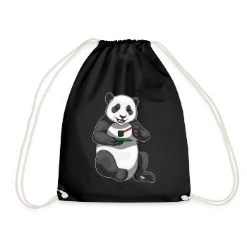 Panda Sushi - Turnbeutel - Schwarz - Vorne