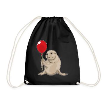 Ballon de phoque - Sac de sport léger - noir - Devant