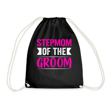 Belle-mère du marié cadeaux maman mariée mariage marié - Sac de sport léger - noir - Devant