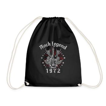 1972 anniversaire Rock légendes guitare - Sac de sport léger - noir - Devant