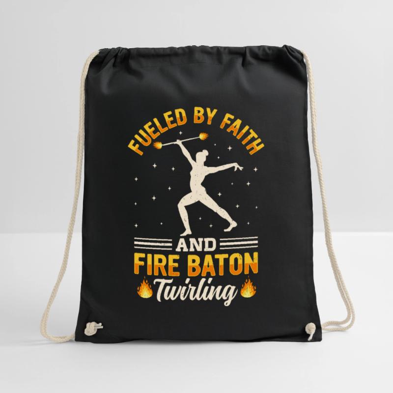 Fire Baton Fire Dance Fire Dancer Fire Dancer Drawstring Bag