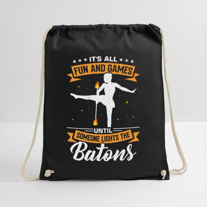 Fire Baton Fire Dance Fire Dancer Fire Dancer Drawstring Bag