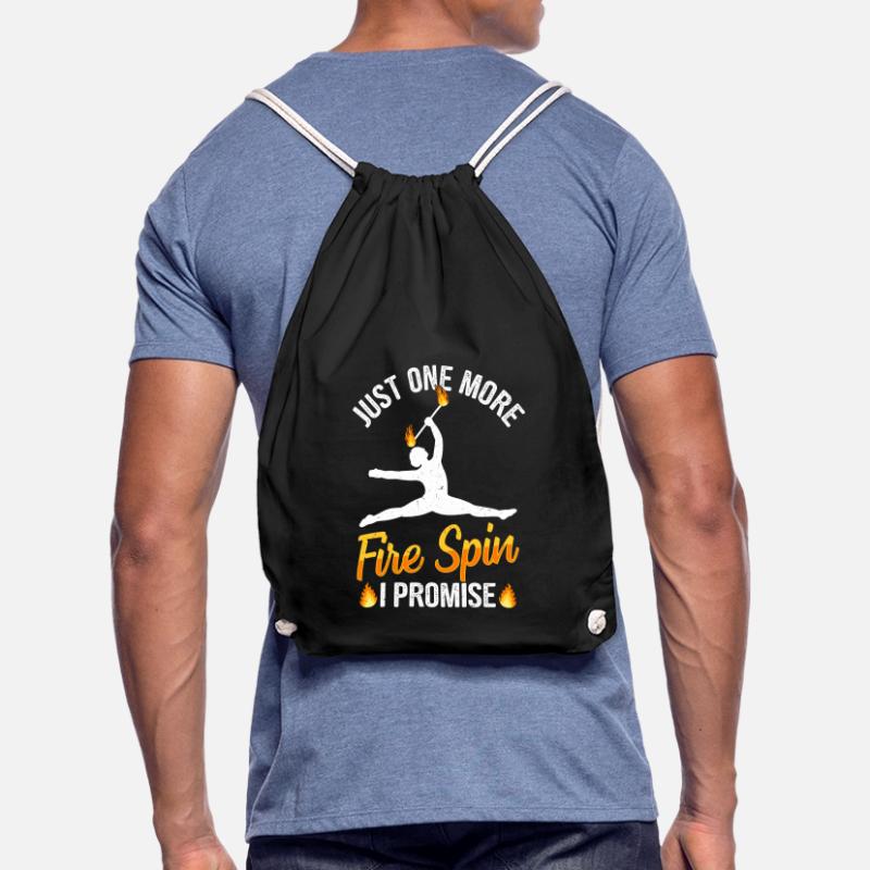 Fire Baton Fire Dance Fire Dancer Fire Dancer Drawstring Bag