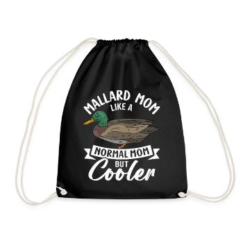 Canard colvert - Sac de sport léger - noir - Devant