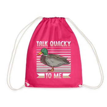 Canard colvert - Sac de sport léger - fuchsia - Devant