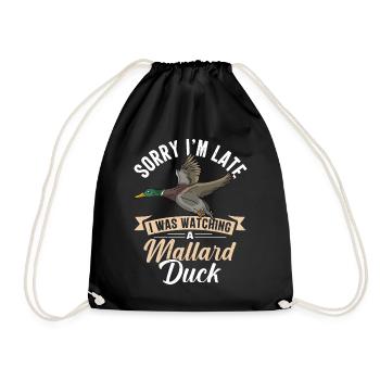 Canard colvert - Sac de sport léger - noir - Devant