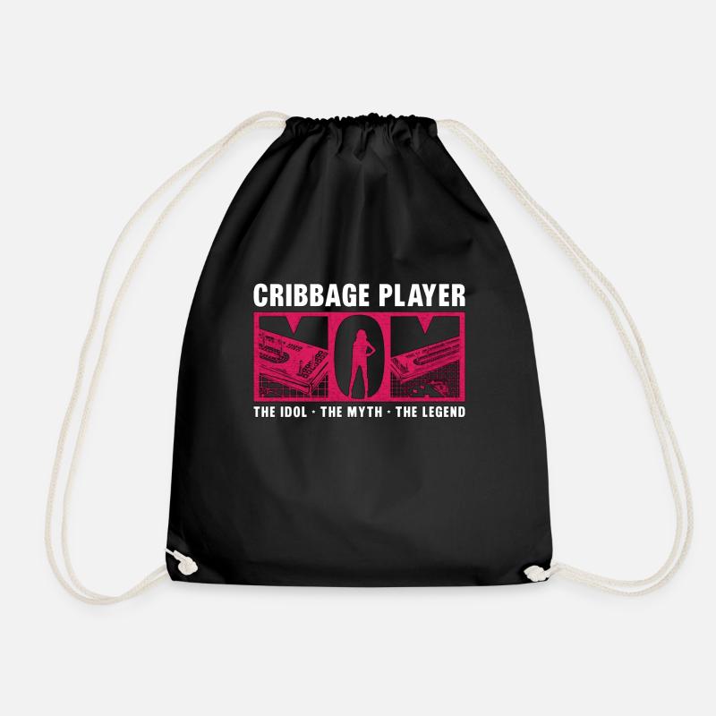 Cribbage Player Mom The Idol The Cribbage Game - Turnbeutel - Schwarz