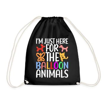 Ballontier Balloon Twisting - Turnbeutel - Schwarz - Vorne