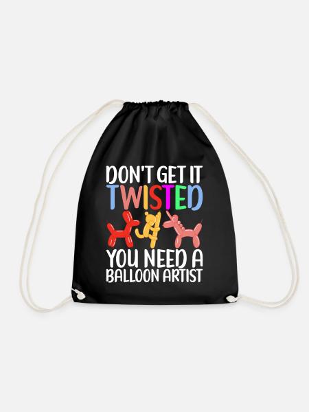 Ballontier Balloon Twisting - Turnbeutel - Schwarz