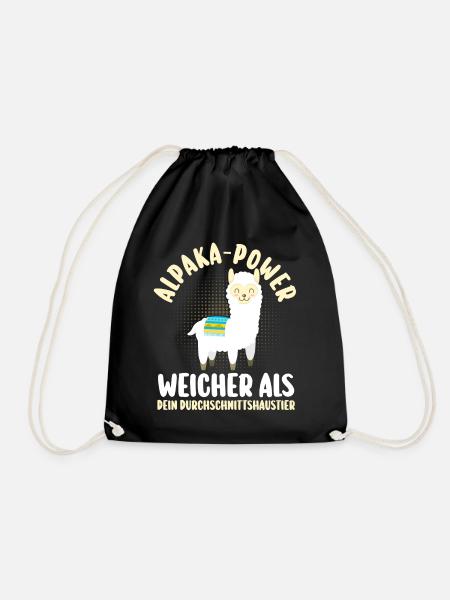 Alpaka - Turnbeutel - Schwarz
