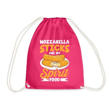 Mozzarella Sticks Käse - Turnbeutel - Fuchsia - Vorne