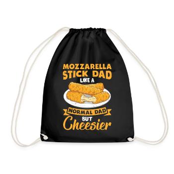 Bâtonnets de mozzarella au fromage - Sac de sport léger - noir - Devant