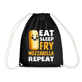 Bâtonnets de mozzarella au fromage - Sac de sport léger - noir - Devant