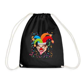 Clown, Carnaval, Carnaval, Costume De Carnaval, Parade, Célébration, Bouffon, - Sac de sport léger - noir - Devant