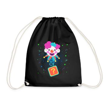 Clown, Carnaval, Carnaval, Costume De Carnaval, Parade, Célébration, Bouffon, - Sac de sport léger - noir - Devant