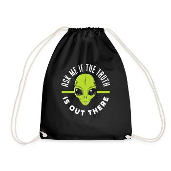 Truth Alien Aliens Aliens - Drawstring Bag - black - Front