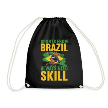 Capoeira Capoeirista - Drawstring Bag - black - Front