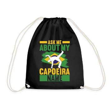 Capoeira Capoeirista - Drawstring Bag - black - Front