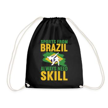 Capoeira Capoeirista - Drawstring Bag - black - Front