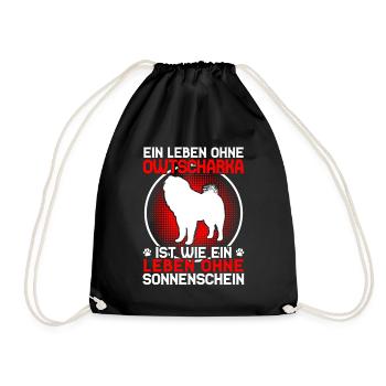 Ovcharka life without Caucasian Ovcharka - Drawstring Bag - black - Front