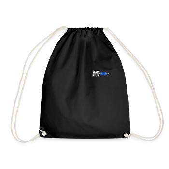 Colon Cancer Awareness Shirt, Warrior Colon - Drawstring Bag - black - Front