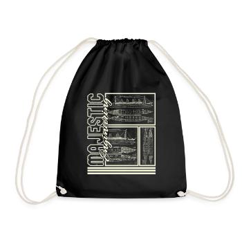 Chemise du Titanic, Majestic Engineering Tee, cadeau pour - Sac de sport léger - noir - Devant