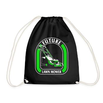 Tonte de jardinage chemise, futur tondeuse à gazon Tee, - Sac de sport léger - noir - Devant