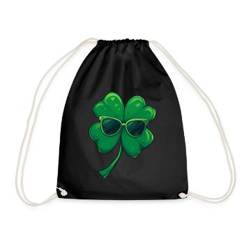 Shamrock Shamrock Lunettes de soleil Saint Patrick - Sac de sport léger - noir - Devant
