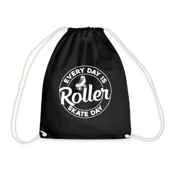 Chaque jour est la journée du patin à roulettes - Roller Skating Rol - Sac de sport léger - noir - Devant