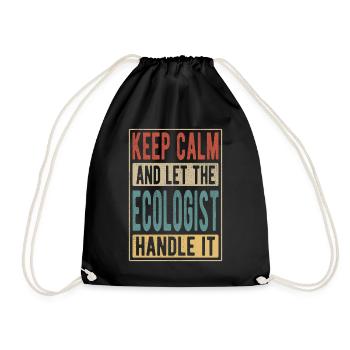 Cadeau rétro écologiste - Sac de sport léger - noir - Devant