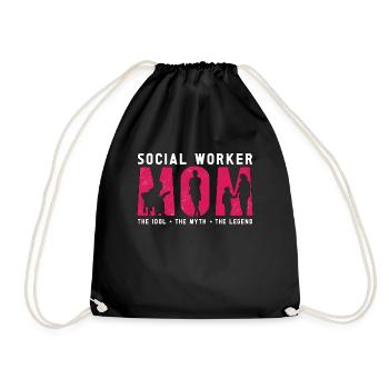 Assistante sociale Maman L’idole Gestionnaire du service social - Sac de sport léger - noir - Devant