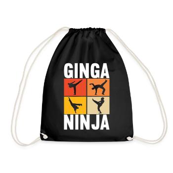 Capoeira Capoeirista - Drawstring Bag - black - Front