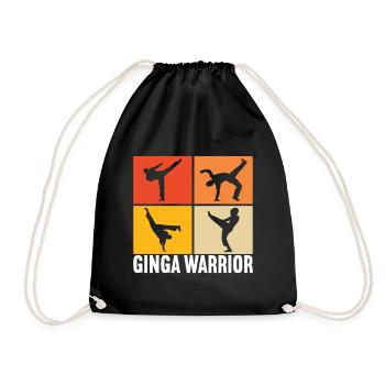 Capoeira Capoeirista - Drawstring Bag - black - Front