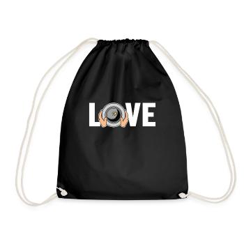 Amour Prospection Mineur Placer Prospecteur Minière - Sac de sport léger - noir - Devant