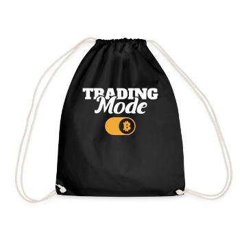 Trading Mode Funny Crypto Currency Mining - Turnbeutel - Schwarz - Vorne
