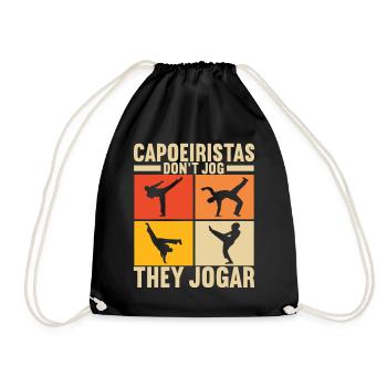 Capoeira Capoeirista - Drawstring Bag - black - Front