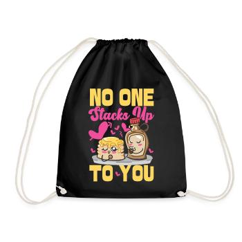 Pancake Lover Kids Valentines Day - Turnbeutel - Schwarz - Vorne