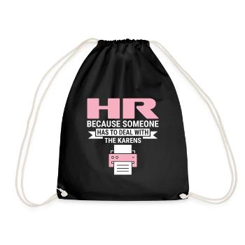 Traiter avec Karens - Ressources humaines RH - Sac de sport léger - noir - Devant