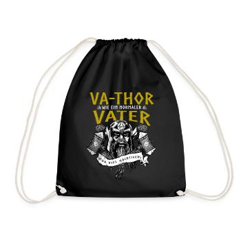 Vathor - Father's Day Father's Day Gift Viking - Drawstring Bag - black - Front