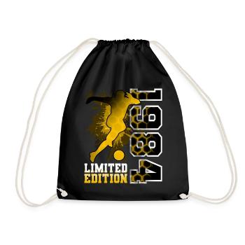 1984 Année de naissance Anniversaire Football - Sac de sport léger - noir - Devant
