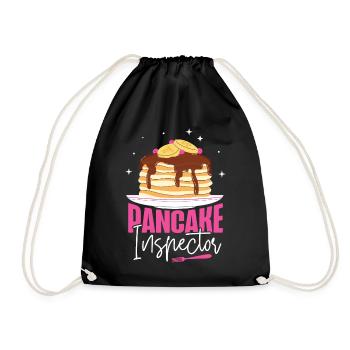 Pancake Lover Kids Pancake - Drawstring Bag - black - Front