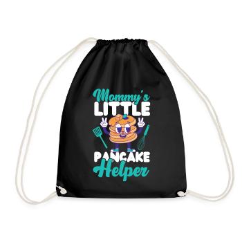 Pancake Lover Kids Mom Mommy's - Turnbeutel - Schwarz - Vorne