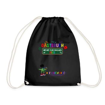 Guestbook My Enrolment Guest List Pupils - Drawstring Bag - black - Front