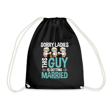 DÉSOLÉ Mesdames, ce GARS se marie - Sac de sport léger - noir - Devant