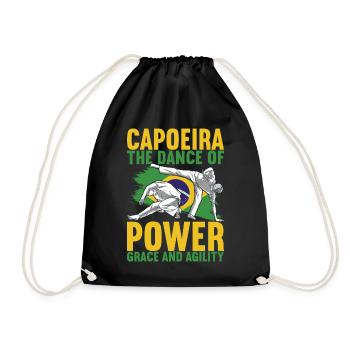 Capoeira Capoeirista - Drawstring Bag - black - Front