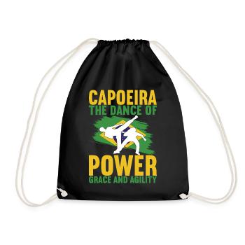 Capoeira Capoeirista - Drawstring Bag - black - Front