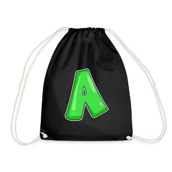 point A Initial point - Drawstring Bag - black - Front